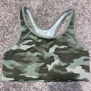 Camo sports bra